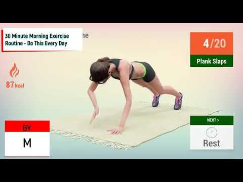 30 Minute Morning Exercise Routine   Do This Every Day/30 წუთიანი დილის სავარჯიშო რუტინა   გააკეთე